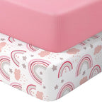 Pack N Play Sheets Fitted, Mini Crib Sheets, Breathable Soft Unisex Playard by Unknown