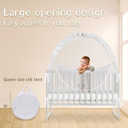 Crib Tent to Keep Baby from Climbing Out, Crib Net to Keep Baby in - Image 4