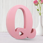 AOCEAN 6 Inch Pink Wood Letters Unfinished Wooden Letters by AOCEAN
