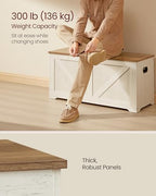 VASAGLE Storage Chest with 2 Safety Hinges, 15.7 x 39.4 x 18.1 Inches - Image 5