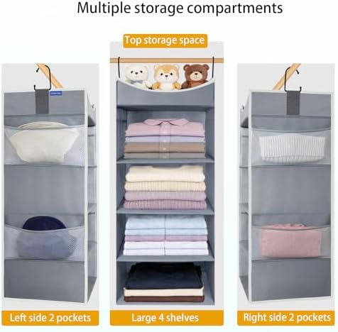 4-Shelf Hanging Closet Organizer and Storage - Image 5