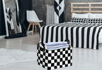 Rectang Checkered Flag Storage Basket Gift Shelf Basket Storage Bin, Nursery - Image 4