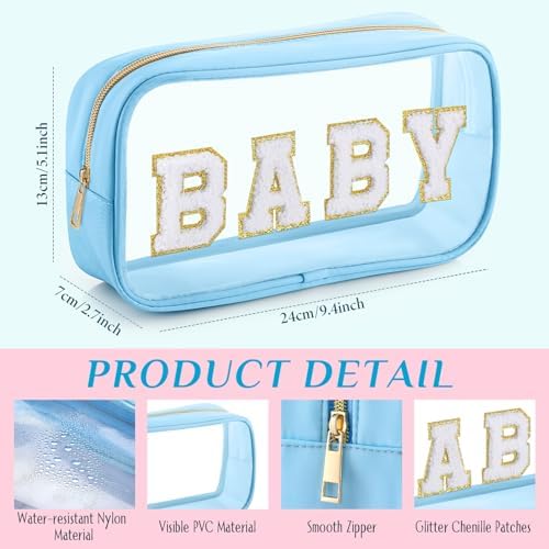 4 Pcs Mama and Baby Toiletry Bag Diaper Bags, Macarons Color - Image 2