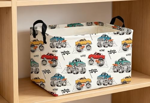 Essme Rectangular Monster Truck Baskets, Car Storage Bins - Image 6