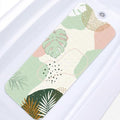 Bathtub Shower Mat 40X16 Inch, for Toddler, Boho Leaves by Culudea