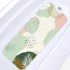 Bathtub Shower Mat 40X16 Inch, for Toddler, Boho Leaves by Culudea