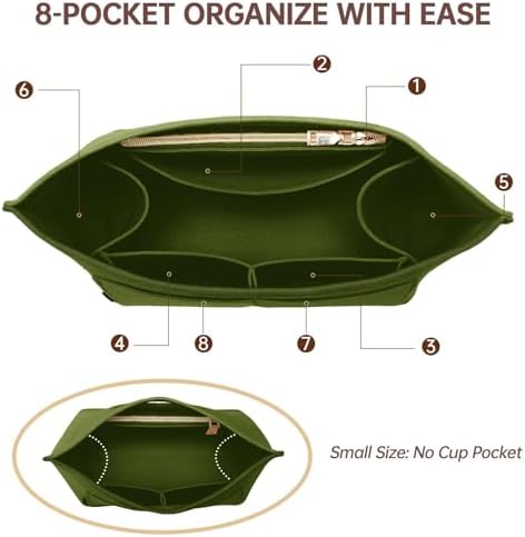 OPPOSHE Purse Organizer Insert for Longchamp Le Pliage, Premium Felt Long Champ - Image 4