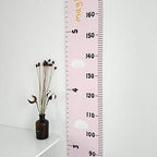 Kids Growth Chart, Wood Frame Fabric Canvas Height Measurement Ruler from Baby - Image 5