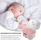 Toyvian Baby Bottle Storage Box Portable Milk Bottle Case - Image 5