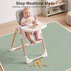Basumee Splat Mat for Under High Chair, Waterproof & Mess-Proof Floor Mat - Image 5