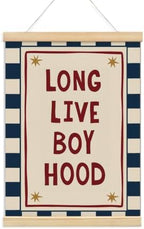 NaZaUK Long Live Boyhood Wall Decor, Boys Room Wall Art Poster Hanger Frame by Unknown