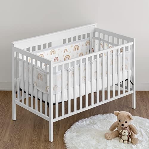 Sweet Jojo Designs + BreathableBaby Boho Rainbow Girl Breathable Mesh Crib - Image 2