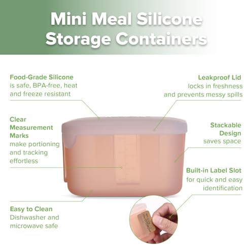 haakaa Silicone Baby Food Containers, 8 oz, 4 Pack - Image 5