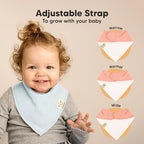 KeaBabies 8pk Organic Baby Bandana Bibs - Image 3