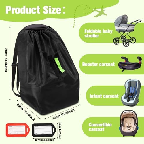 Sublaga Car Seat Bags For Airplane Travel, Durable Carseat Cover For Air Travel - Image 2