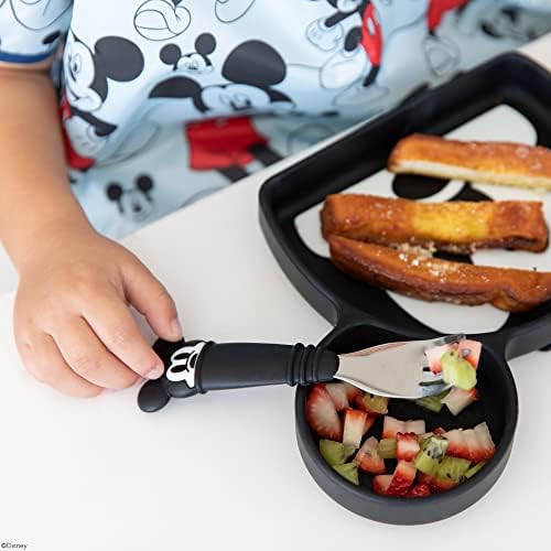 Bumkins Disney Toddler Utensils, Kids Size Fork and Spoon Set, Silicone and - Image 2