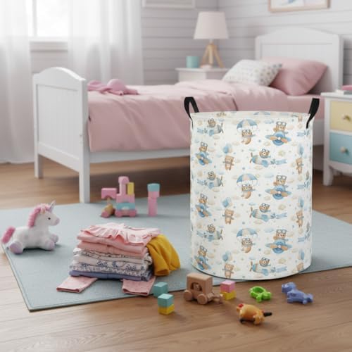 Baby Laundry Hamper kids laundry Basket Waterproof Laundry Bag - Image 6