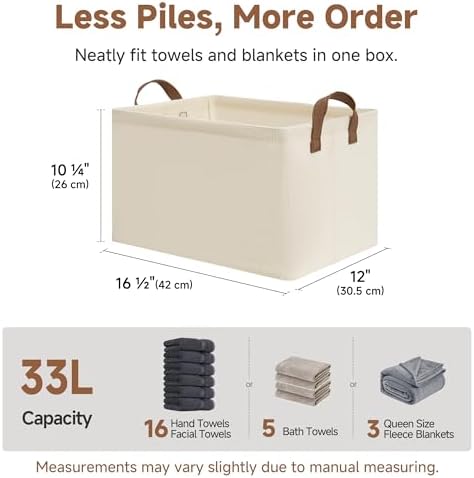 StorageWorks Closet Storage Bins, Storage Baskets - Image 6