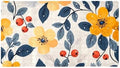 Shower Mat Non Slip, Florals Berries Anti Slip Bath Mat by Anna+Cowper