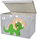 Large Toy Box Storage with Lid, Foldable Fabric Toy Chest Storage by CLCROBD