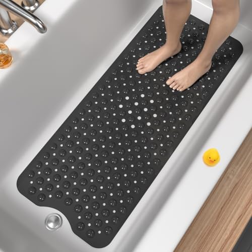 HITSLAM Bath Mat for Tub, Non Slip Bathtub Mat, 40 x 16 Inch Extra Long Bath by HITSLAM