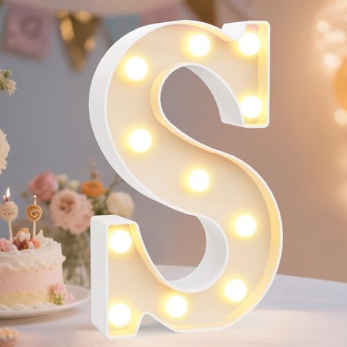 Pooqla LED Marquee Letter Lights Sign, Light Up Alphabet Letter by Pooqla