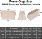 Doxo Purse Organizer Insert for Handbags & Base Shaper 2pc Set, Felt Neverfull - Image 3