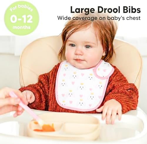 Baby Bibs Soft and Absorbent Cotton Bandana Bibs Set - Image 4