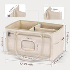 Volnamal Diaper Caddy with Wipe Dispenser One-Handed Access - Image 5