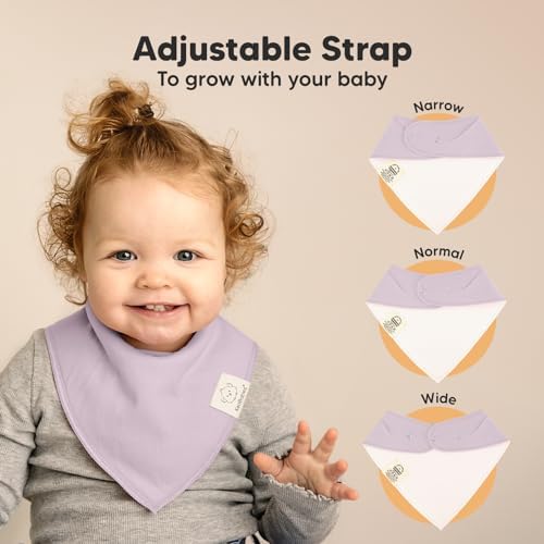 KeaBabies 10pk Organic Baby Bandana Bibs - Image 3
