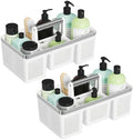 BYUNER 2Pack Plastic Shower Caddy: Portable Shower & Bathroom Caddy Tote by MakesYourHomeMoreOrganized