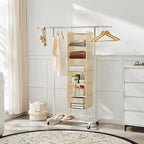 MAX Houser 2 Pack 6 Tier Foldable Hanging Closet Organizer - Image 6