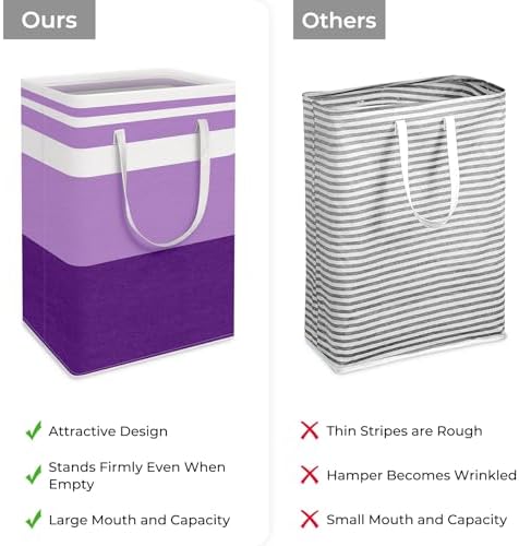 HomeHacks 2 Pack Laundry Baskets, Laundry Hampers Bags - Image 3