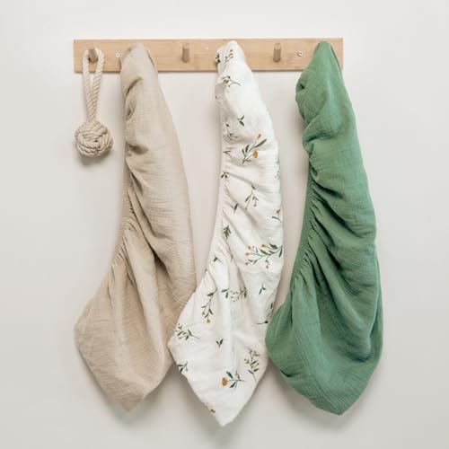 Gllquen Baby Muslin Bassinet Sheets 3pk, Soft Cotton Baby Sheet Boy - Image 6