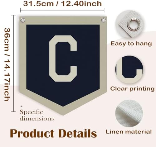 Lacama Toddler Boys Room Decor Name Pennant Flag Personalized Baby Gifts - Image 7
