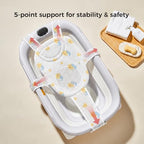 Baby Bath Support Mesh Pad, Newborn Bath Tub Seat Net, Quick-Dry Adjustable - Image 3