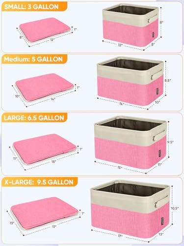 BALEINE 2 Pack Fabric Closet Storage Bins - Image 2