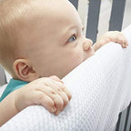 BreathableBaby Breathable Mesh RailGuard Teething Cover — White — 51” Long - Image 4