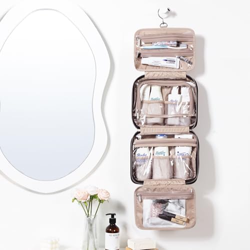 NISHEL Travel Toiletry Bag for women, Portable Hanging makeup Organizer - Image 2