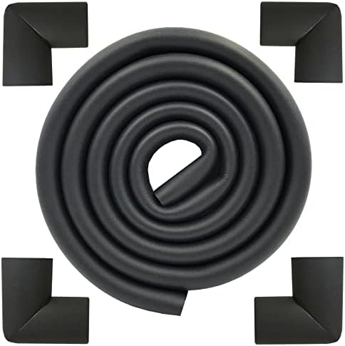 U Shape Furniture Table Edge Protectors 6.5 Ft Black by M2cbridge