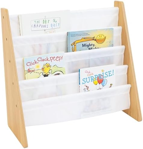 Humble Crew Kids Bookshelf, Montessori Front Facing Toddler Bookcase 4 Tier by HumbleCrew