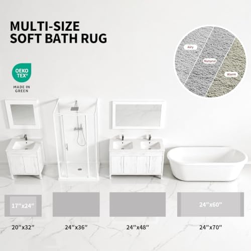 ILANGO Bathroom Rugs 24" × 17", Extra Soft Absorbent Microfiber Bath Rugs - Image 4