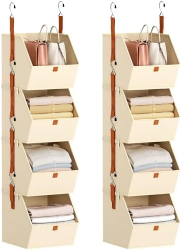 Homsorout Hanging Closet Organizer 4 Tier by Homsorout
