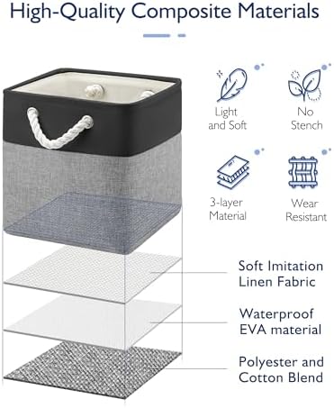 Patvingot 11-Inch Fabric Cube Storage Bins - Image 3