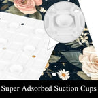 Bathtub Mat Non Slip 26.8x15.1In, Vintage Butterfly Wildflowers Bath Mat - Image 3