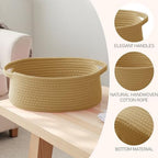 JMvicyroam Small Woven Basket, Empty Gift Basket, Jute/2 Pack - Image 3
