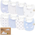 KeaBabies 8-Pack Organic Baby Bibs by KeaBabies