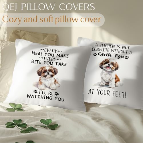 Funny Shih Tzu Pillow Cover 18x18, Shih Tzu Gifts - Image 4