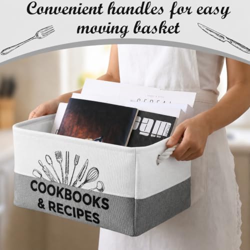 Marsui 1 Pcs Cookbook & Recipe Book Basket Cook Lover Gifts - Image 2