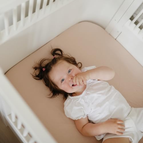 mushie Extra Soft Muslin Fitted Crib Sheet | 192 Thread Count | 28"x 52" - Image 5